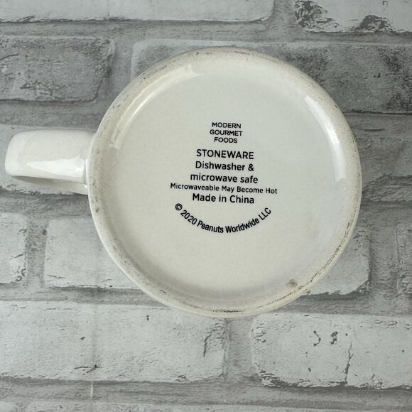 Peanuts Snoopy & Woodstock Christmas Coffee Mug Stoneware Modern Gourmet Foods - Picture 4 of 4